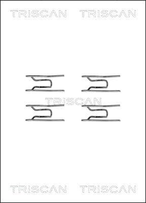 Triscan 8105 231580 - Piederumu komplekts, Disku bremžu uzlikas adetalas.lv