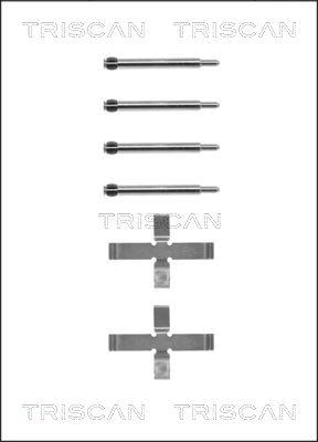 Triscan 8105 271444 - Piederumu komplekts, Disku bremžu uzlikas adetalas.lv