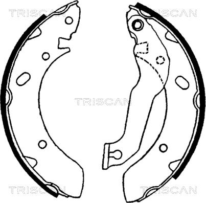 Triscan 8100 43561 - Bremžu loku komplekts adetalas.lv