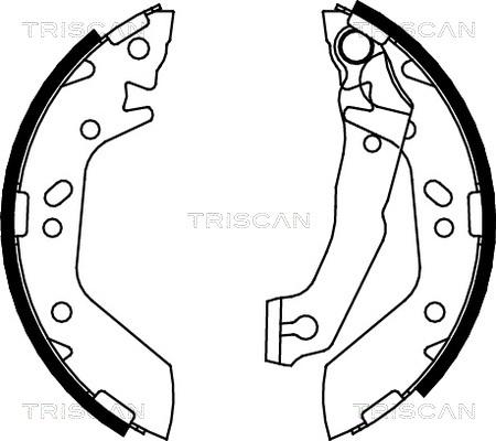 Triscan 8100 43012 - Bremžu loku komplekts adetalas.lv