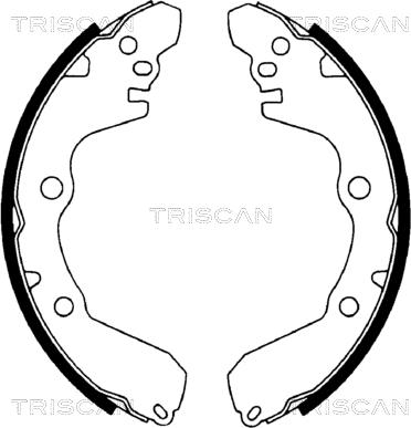 Triscan 8100 42566 - Bremžu loku komplekts adetalas.lv