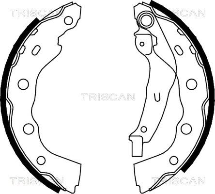 Triscan 8100 42628 - Bremžu loku komplekts adetalas.lv