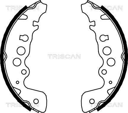 Triscan 8100 69608 - Bremžu loku komplekts adetalas.lv