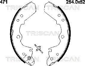 Triscan 8100 60471 - Bremžu loku komplekts adetalas.lv