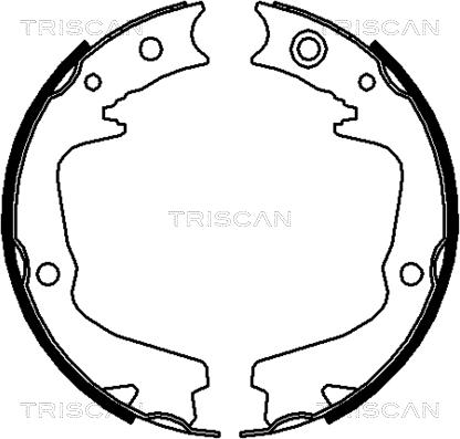 Triscan 8100 68002 - Bremžu loku komplekts adetalas.lv