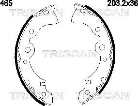 Triscan 8100 14465 - Bremžu loku komplekts adetalas.lv