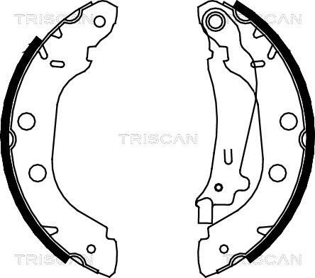 Triscan 8100 14614 - Bremžu loku komplekts adetalas.lv