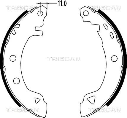 Triscan 8100 15580 - Bremžu loku komplekts adetalas.lv