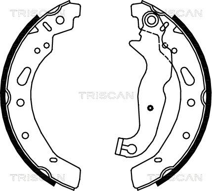 Triscan 8100 16012 - Bremžu loku komplekts adetalas.lv