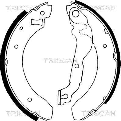 Triscan 8100 16376 - Bremžu loku komplekts adetalas.lv