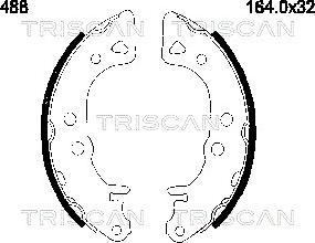 Triscan 8100 10488 - Bremžu loku komplekts adetalas.lv