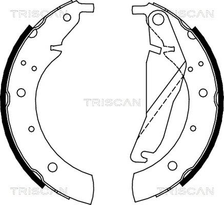 Triscan 8100 11432 - Bremžu loku komplekts adetalas.lv