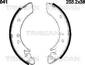 Triscan 8100 13501 - Bremžu loku komplekts adetalas.lv