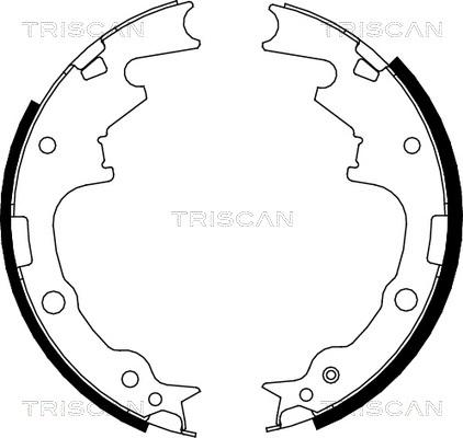 Triscan 8100 80004 - Bremžu loku komplekts adetalas.lv