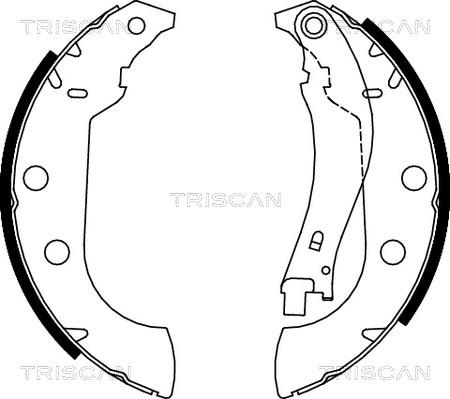 Triscan 8100 28642 - Bremžu loku komplekts adetalas.lv