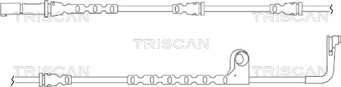 Triscan 8115 11038 - Indikators, Bremžu uzliku nodilums adetalas.lv