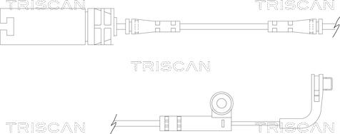 Triscan 8115 11026 - Indikators, Bremžu uzliku nodilums adetalas.lv