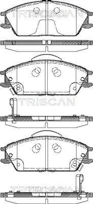 Triscan 8110 43023 - Bremžu uzliku kompl., Disku bremzes adetalas.lv