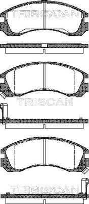 Triscan 8110 42002 - Bremžu uzliku kompl., Disku bremzes adetalas.lv