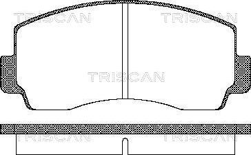 Triscan 8110 42021 - Bremžu uzliku kompl., Disku bremzes adetalas.lv