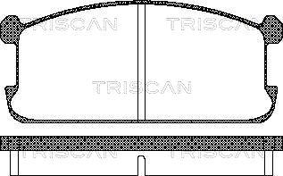 Triscan 8110 42073 - Bremžu uzliku kompl., Disku bremzes adetalas.lv