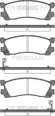 Triscan 8110 50896 - Bremžu uzliku kompl., Disku bremzes adetalas.lv