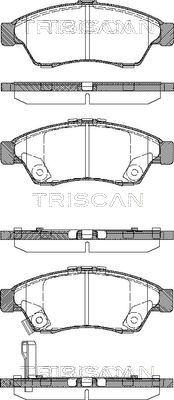 Triscan 8110 69010 - Bremžu uzliku kompl., Disku bremzes adetalas.lv