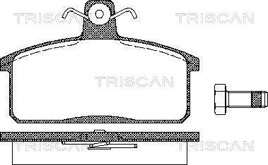 Triscan 8110 69013 - Bremžu uzliku kompl., Disku bremzes adetalas.lv