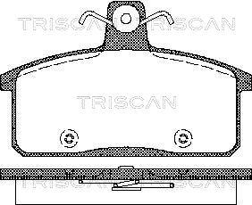 Triscan 8110 69012 - Bremžu uzliku kompl., Disku bremzes adetalas.lv