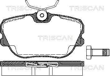 Triscan 8110 65973 - Bremžu uzliku kompl., Disku bremzes adetalas.lv