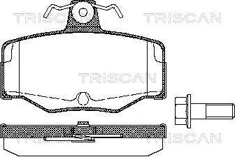 Triscan 8110 14938 - Bremžu uzliku kompl., Disku bremzes adetalas.lv