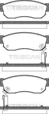 Triscan 8110 14035 - Bremžu uzliku kompl., Disku bremzes adetalas.lv