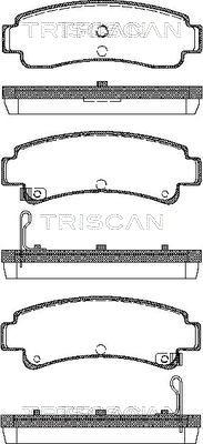 Triscan 8110 14167 - Bremžu uzliku kompl., Disku bremzes adetalas.lv