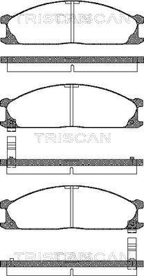 Triscan 0 986 TB2 123 - Bremžu uzliku kompl., Disku bremzes adetalas.lv