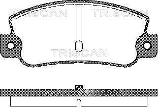 Triscan 8110 15993 - Bremžu uzliku kompl., Disku bremzes adetalas.lv