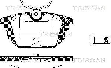 Triscan 8110 15008 - Bremžu uzliku kompl., Disku bremzes adetalas.lv