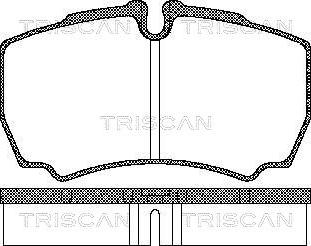 Triscan 8110 15029 - Bremžu uzliku kompl., Disku bremzes adetalas.lv