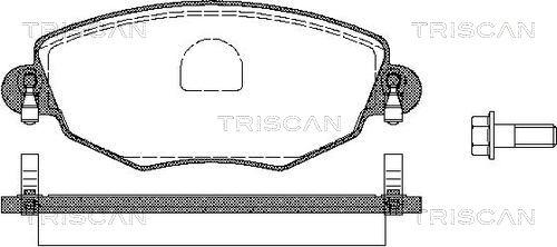 Triscan 8110 16005 - Bremžu uzliku kompl., Disku bremzes adetalas.lv