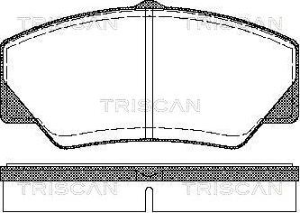 Triscan 8110 16844 - Bremžu uzliku kompl., Disku bremzes adetalas.lv