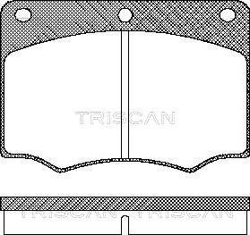 Triscan 8110 16839 - Bremžu uzliku kompl., Disku bremzes adetalas.lv