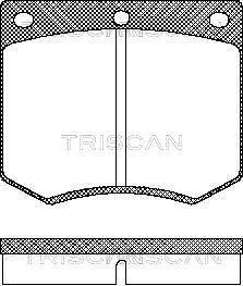 Triscan 8110 16229 - Bremžu uzliku kompl., Disku bremzes adetalas.lv