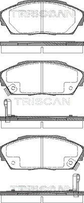 Triscan 8110 10974 - Bremžu uzliku kompl., Disku bremzes adetalas.lv