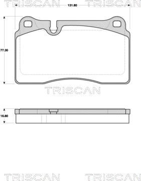 Triscan 8110 10561 - Bremžu uzliku kompl., Disku bremzes adetalas.lv