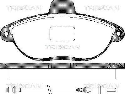 Triscan 8110 10501 - Bremžu uzliku kompl., Disku bremzes adetalas.lv