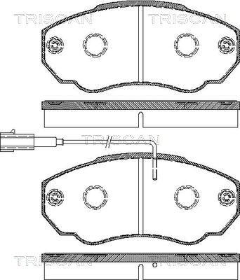 FIAT 0000009949516 - Bremžu uzliku kompl., Disku bremzes adetalas.lv