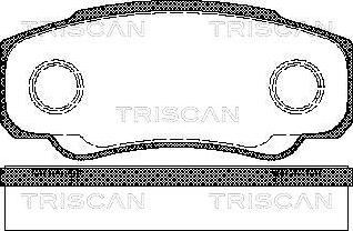 Triscan 8110 10533 - Bremžu uzliku kompl., Disku bremzes adetalas.lv