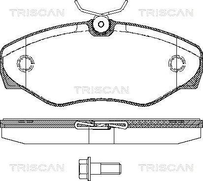 Triscan 8110 10529 - Bremžu uzliku kompl., Disku bremzes adetalas.lv