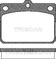 Triscan 8110 10009 - Bremžu uzliku kompl., Disku bremzes adetalas.lv