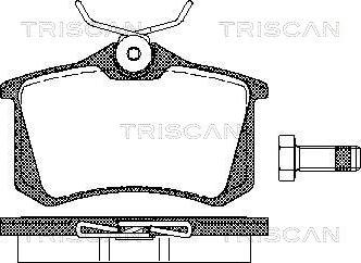 Triscan 8110 10864 - Bremžu uzliku kompl., Disku bremzes adetalas.lv