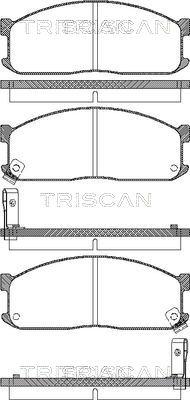 Triscan 8110 10873 - Bremžu uzliku kompl., Disku bremzes adetalas.lv